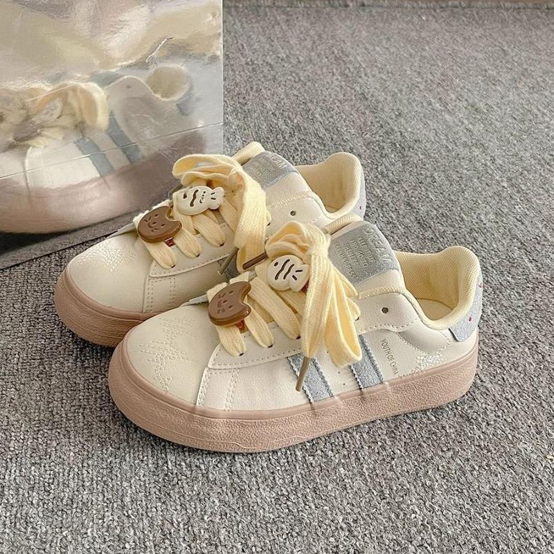 Dopamine casual board shoes women's student new spring versatile shoes platform white shoes
