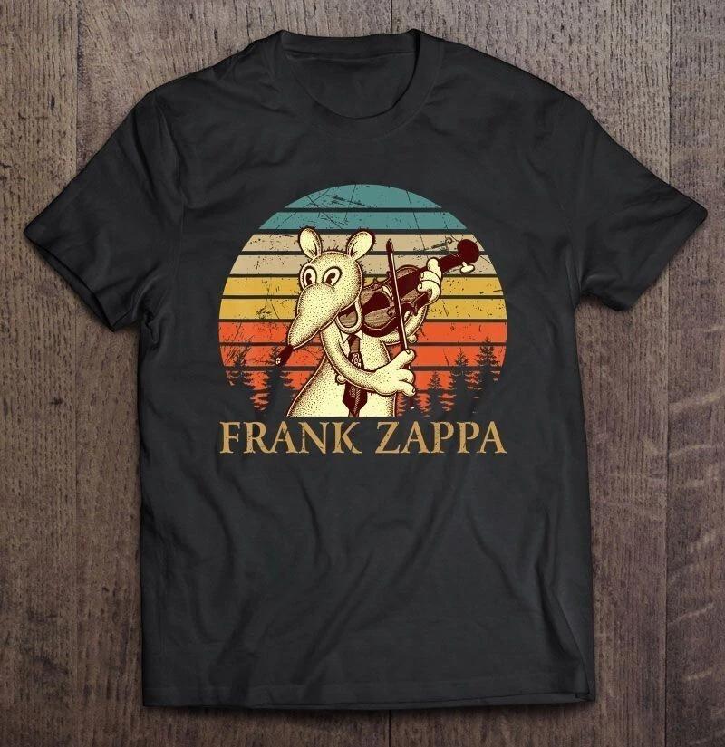New Rare Frank Zappa Playing Violin Rat Vintage Black All size E833 3XL