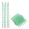 100pcs Nail Care Cuticle Pusher Dead Skin Removal Manicure Pedicure Cuticle Cleaning SticksGreen