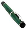 Xezo Incognito Ballpoint Fine Forest Pure Platinum Limited Serialized Pen, Point, Green, Plated, Handmade, Edition,