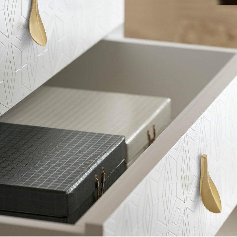 1Pcs Household Tools Leaf Shaped Handles for Furniture Cabinet Knobs Handles Kitchen Handles Drawer Knobs Accessories Supplies