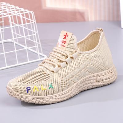 2023 New Summer Mom Mesh Shoes Fly Woven Sneakers Casual Running Shoes for Women