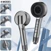 4 Modes Shower Head With Filter Element Shower Sprayer Head High Pressure Showerhead  Home Shower