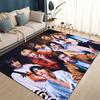 SKZ Kpop Stray Kids Star Cartoon 3D Carpet Rug for Living Room Bedroom Home Sofa Decoration,Kids Play Non-slip Floor Mat