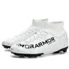 Fußballschuhe 31-48 Unisex Fußballschuhe Hohe Qualität Große Größe Leder Hochelastische Sockenöffnung Kunstrasen Stollen Fußball Trainingsschuhe
