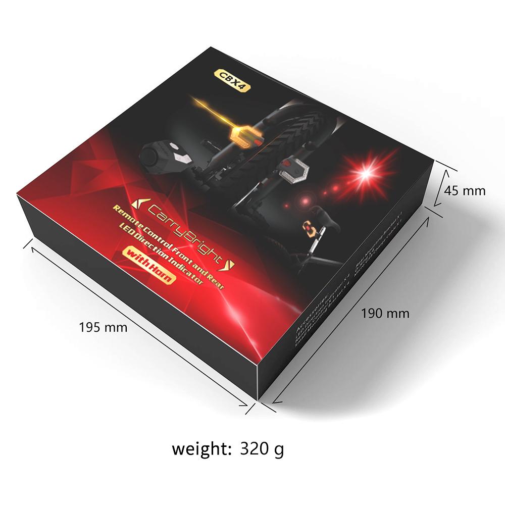 Bike Turn Signal Light Smart Wireless Remote Control with Horn Bike Front and Rear Light for Electric Vehicle Cycling Safety Warning Light