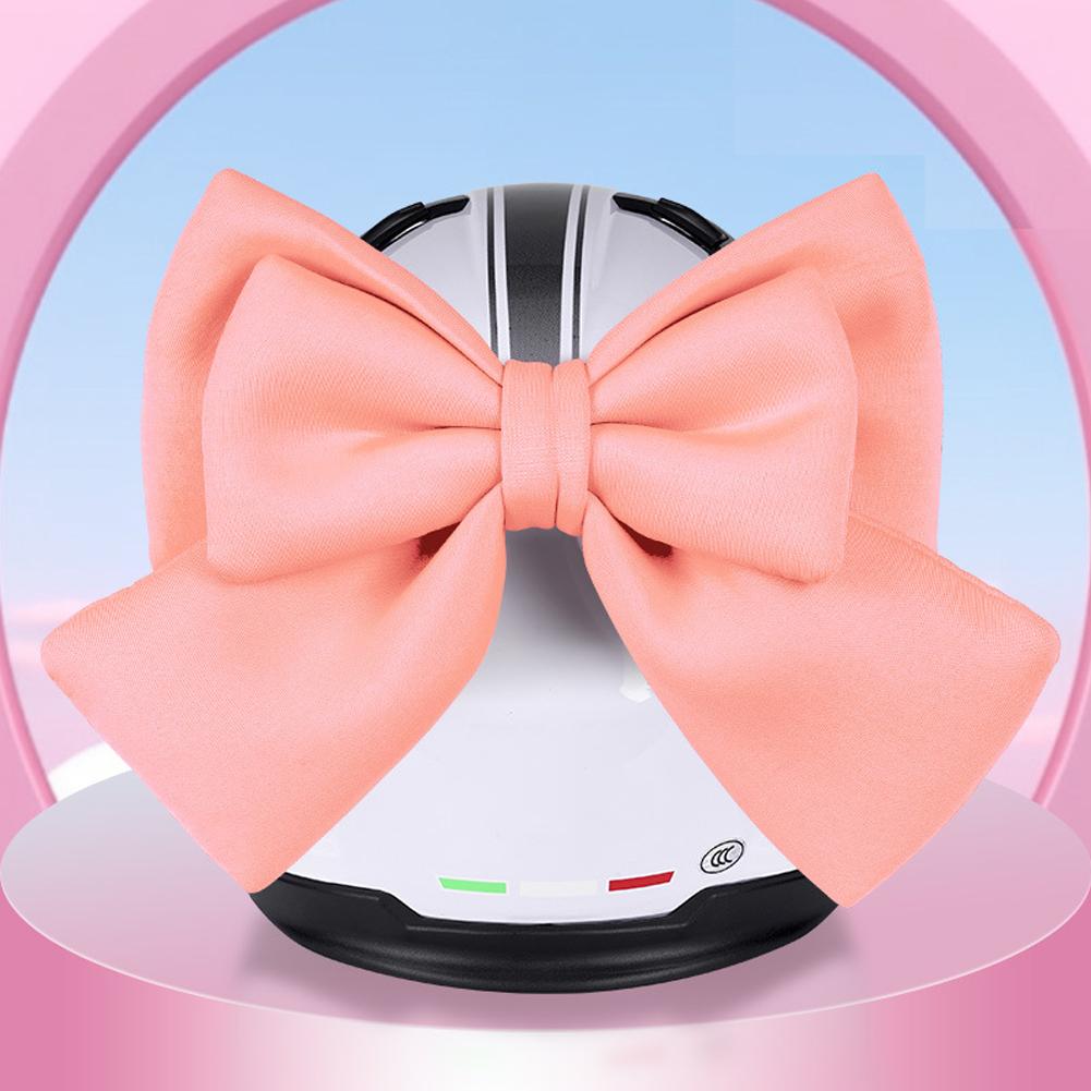 Motorcycle Helmet Bow Decoration Electric Bike Helmet Car Body Decoration Accessories Bowknot Suction Cup Type For Girl Women