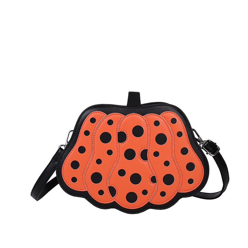 

INS Irregular Bag Women s Bag New Niche Design Pumpkin Bag Halloween Personality Single Shoulder Crossbody Bag оранжевый