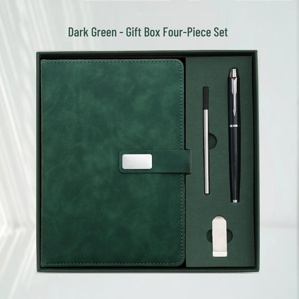 Notizbuch A5 mit individuellem Logo Geschenkset für Geschäft & Meetings