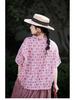 Strawberry Pink Retro Linen Cardigan: Versatile Summer Sun Protection Top