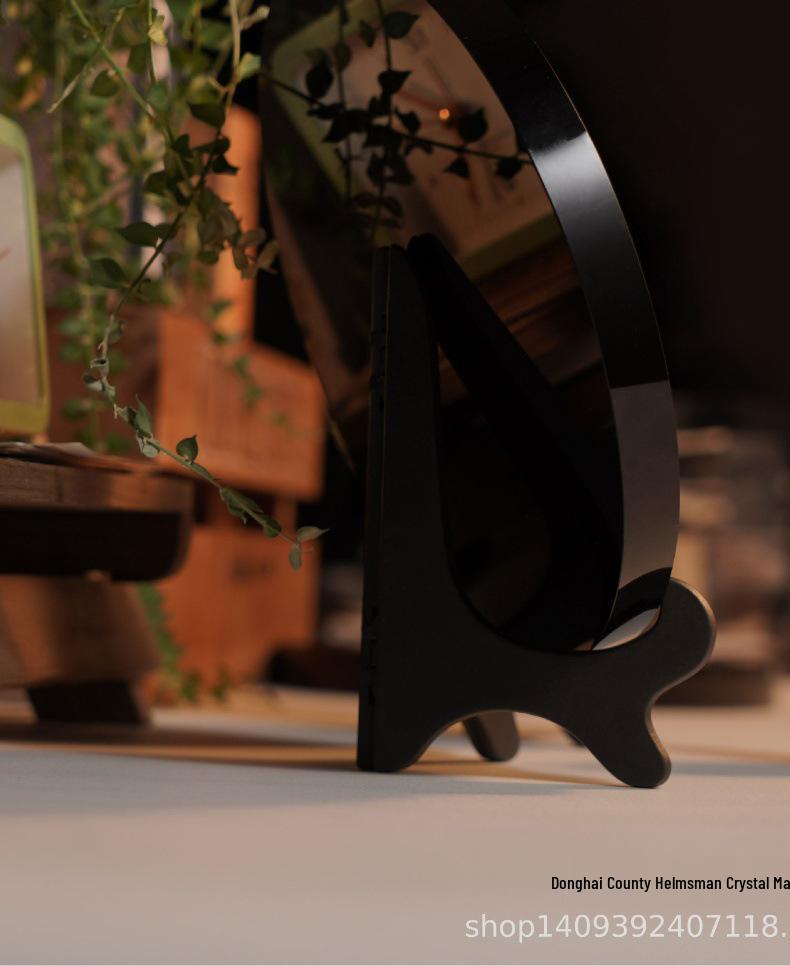 Obsidian Schwarzer Spiegel Energie Kristall Meditation Dekoration aus dem Kreis Donghai