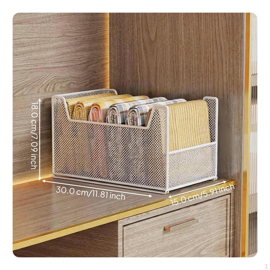 Stackable Closet Organizer Shelf Divider, Wardrobe Storage Rack, Bedroom, Kitchen, MultiFunctional