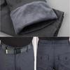 Men's Winter Cargo Pants Double Layer Fleece Warm Thick Cotton Long Trousers Men Baggy Casual Cotton Pants