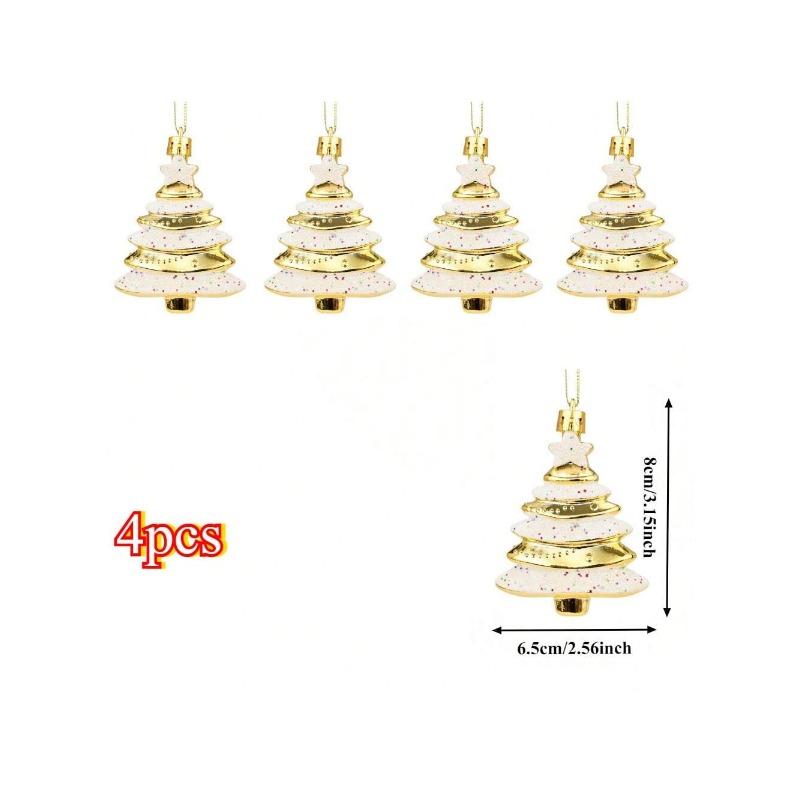 Unique Handmade Christmas Ball Ornaments Cake Tree Shaped Hanging Decor for Festive Holiday Home Decoration and Gift Exchange