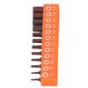 12pcs S2 Alloy Steel Hex Bit Set Magnetic Tips 1/4 Inch Shank Allen Wrench Drill Bit Set Storage Holder 25mm Length