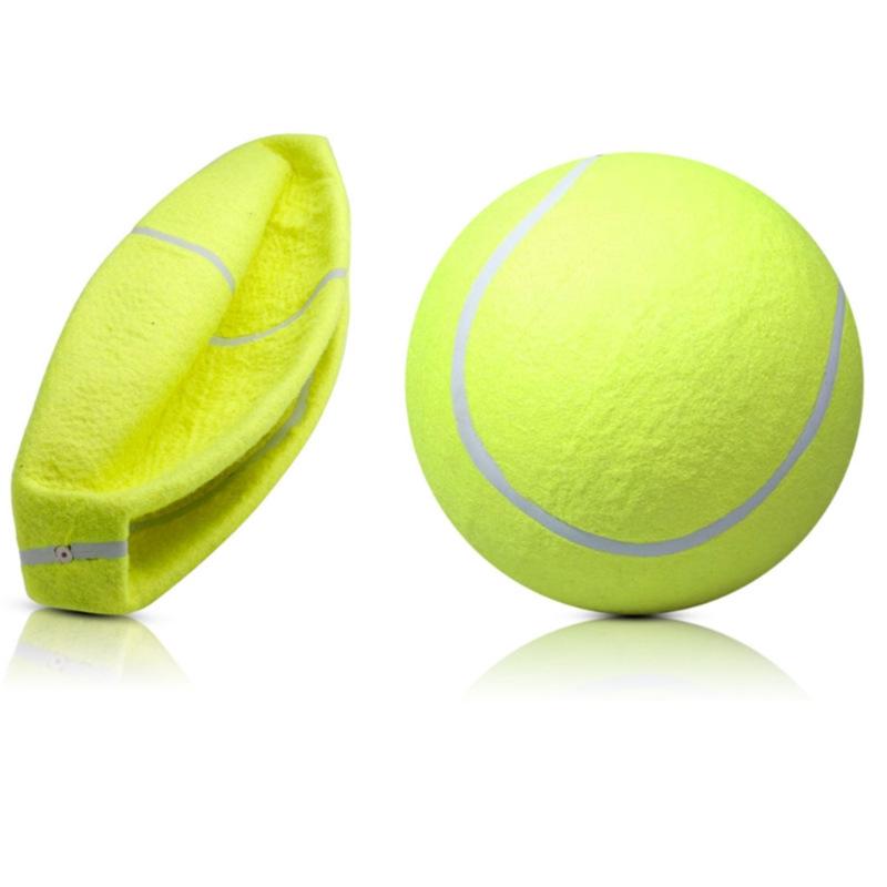 24cm Inflatable Tennis Ball: Festival Activity Gift & 9.5-Inch Pet Chew Toy