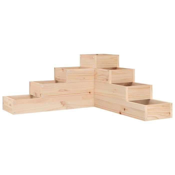 VidaXL 4-Tier Planter 80.5x79x36 Cm Solid Pine Wood 825317