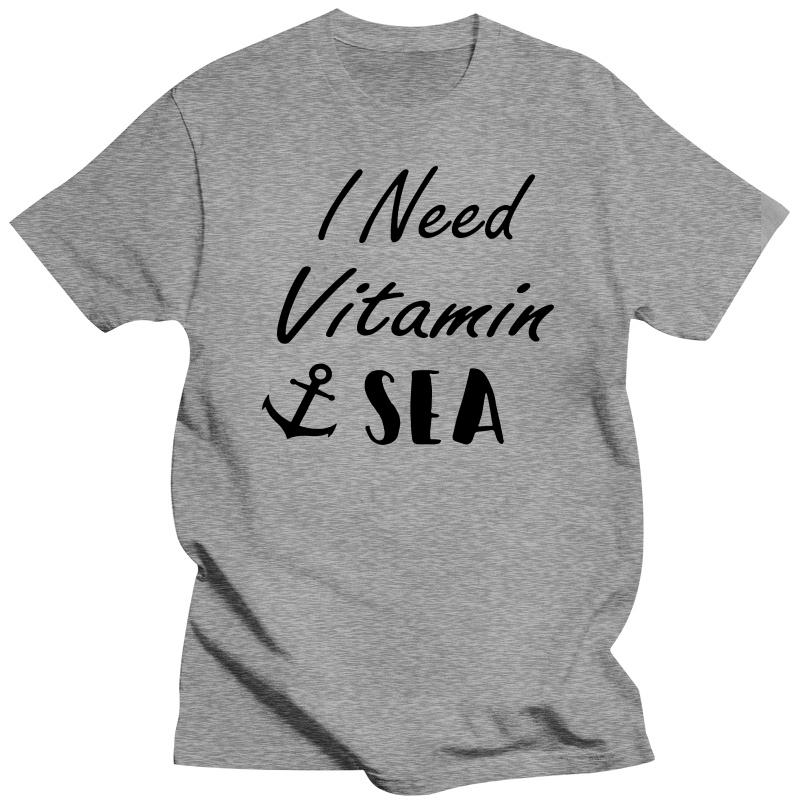 Männer FrauenIch brauche Vitamin Sea ShirtAnchorCaptain TeeVitamin Sea T-ShirtSegelboot Neue T-Shirts Lustige Tops T-Shirt Neu Unisex Lustig