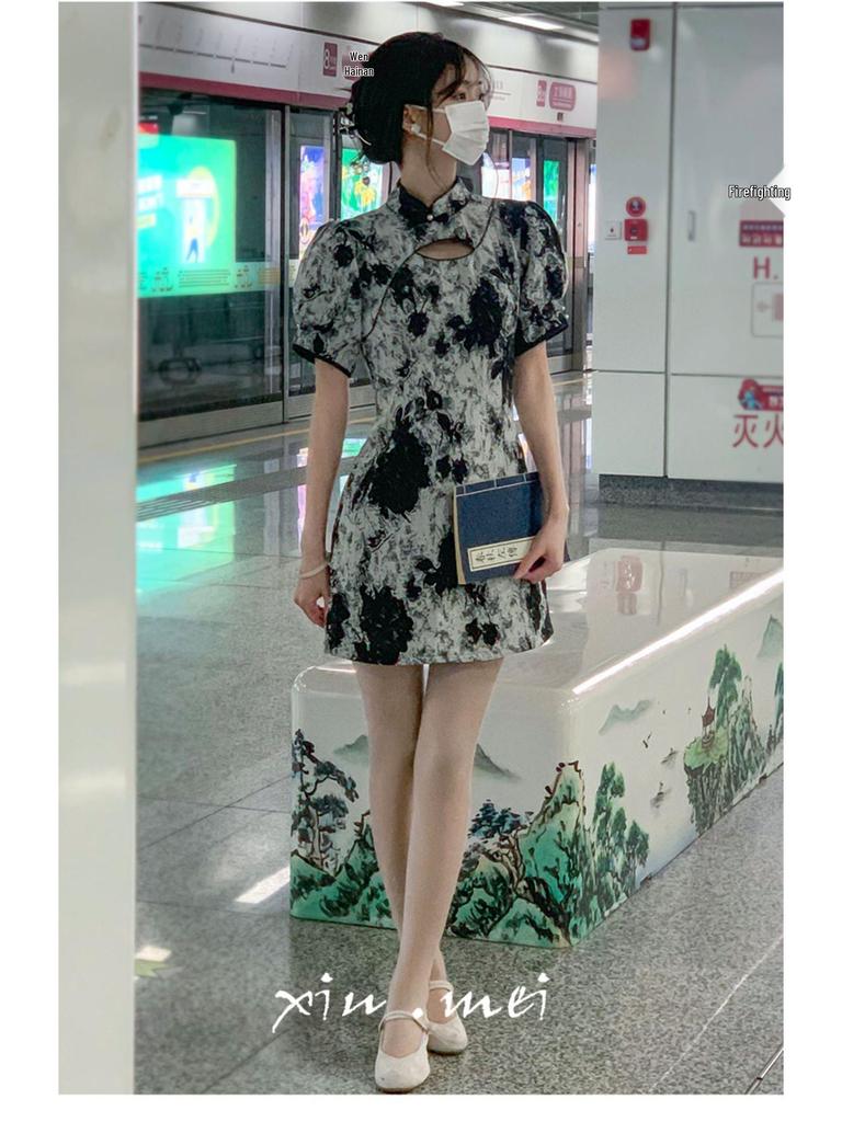 Petite Chinese Qipao: Summer 2025 Daily Wear Niche Dress for Young Women
