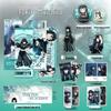 Demon Slayer Muichiro Tokito Merch Set: Badge, Keychain, Stand, Bookmark, Postcard, Photo