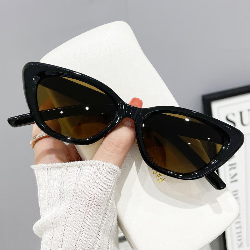 Fashion Vintage Cat Eye Sunglasses Women For Female Sun Glasses Oval Shades Luxury Brand Designer Elegant Lady Eyeglasses UV400