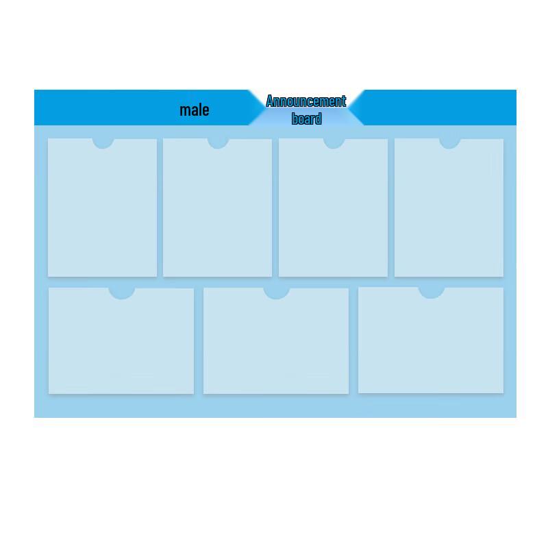 Acrylic Information Bulletin Board