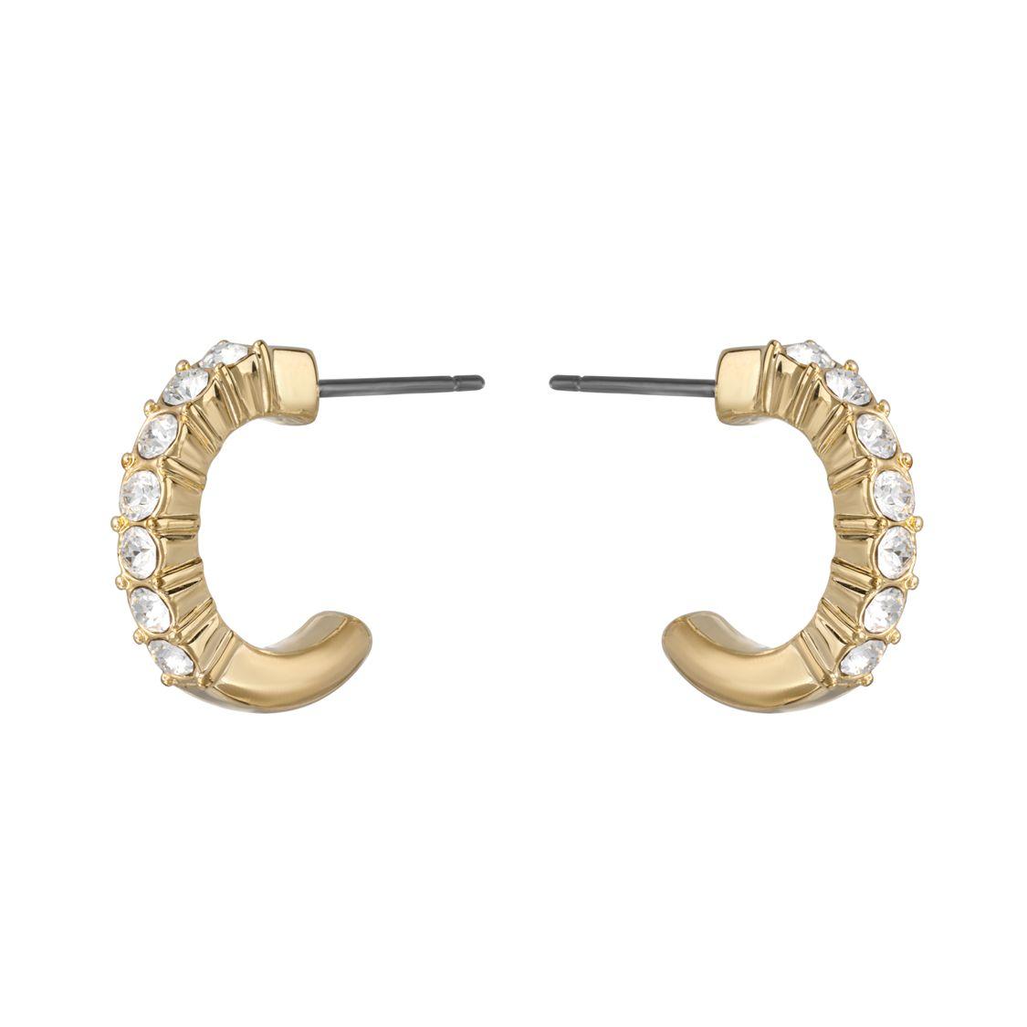

Swarovski Mini Hoop Earrings With Imitation Crystals Women earrings Gold 5022451 Box (Random Color)