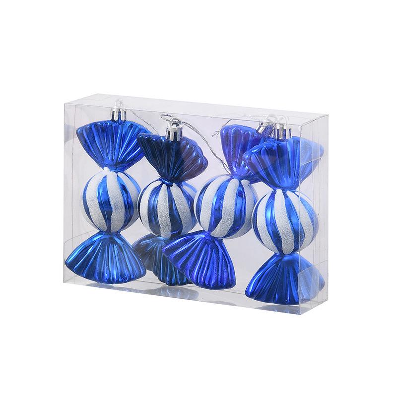 Electroplated Christmas Candy Ornaments: Painted Tree Decorations for Window Display & Counters