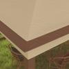 3 X 3(m) Pop Up Gazebo, Double-roof Garden Tent with Netting and Carry Bag, Party Event Shelter for Outdoor Patio, Khaki