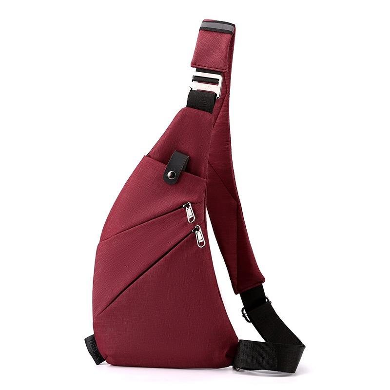 Men's breast bag, gun bag, messenger bag, multi-functional leisure bag, shoulder bag, anti-lost and anti-theft bag.