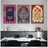 Turkish Tile Tree of Life Watercolor Painting Prints Traditional Ottoman Floral Wall Art Picture Canvas Poster Home Decor