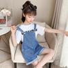 Summer Girls Overalls Breathable Casual Style Children Shorts Kids Clothing Jumpsuit Thin Children Overalls Solid Color Shorts