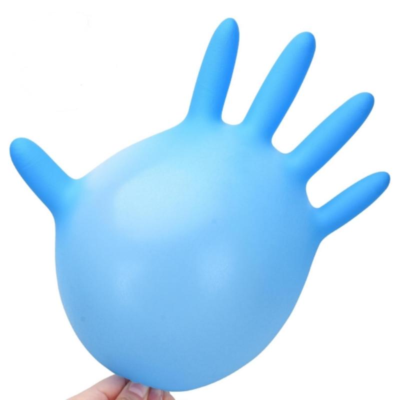 20/50/100PCS Blue Nitrile Gloves Disposable Anti-Slip Gardening Gloves with Textured Grip Cleaning Working Protictive Gloves