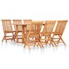 Day and Night - Day and Night Folding Garden Dining Set 7 Pieces Solid Teak Wood