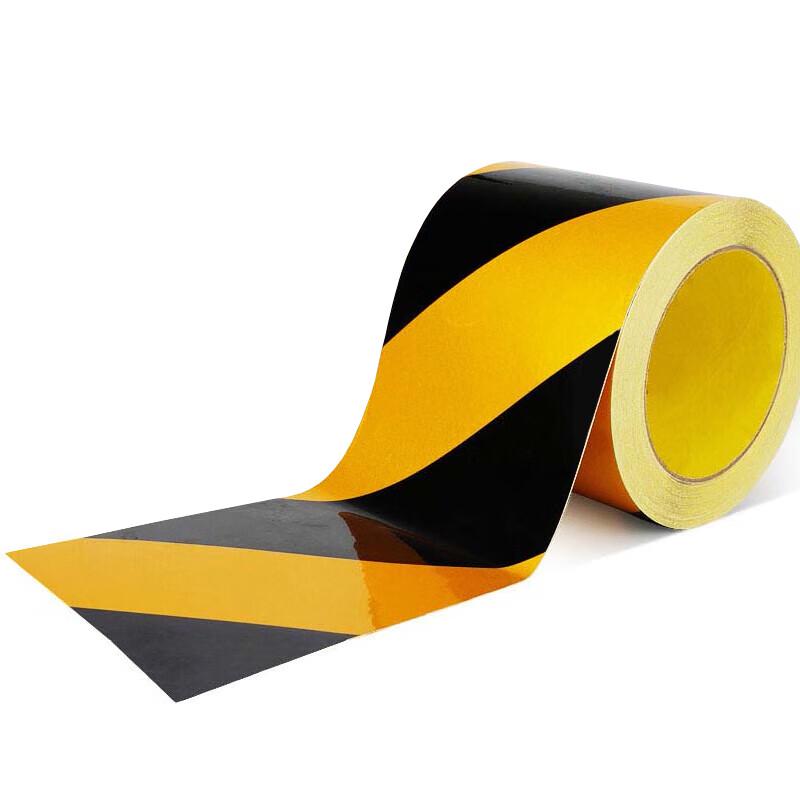 

Reflective Black and Yellow Hazard Warning Tape