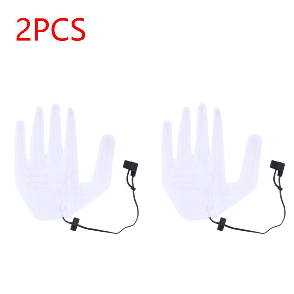1/2PCS Electric USB Gloves Heater Composite Fiber Electric Hot Wire Winter Heated Gloves Pad Warmer Ski Gloves Heating Pad