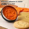 DIY Fondant Embosser Tools 8pcs Halloween Magnetic Cookie Stamp Molds, Pumpkin Ghost And Skeleton Patterns Stainless Steel Stamper Design