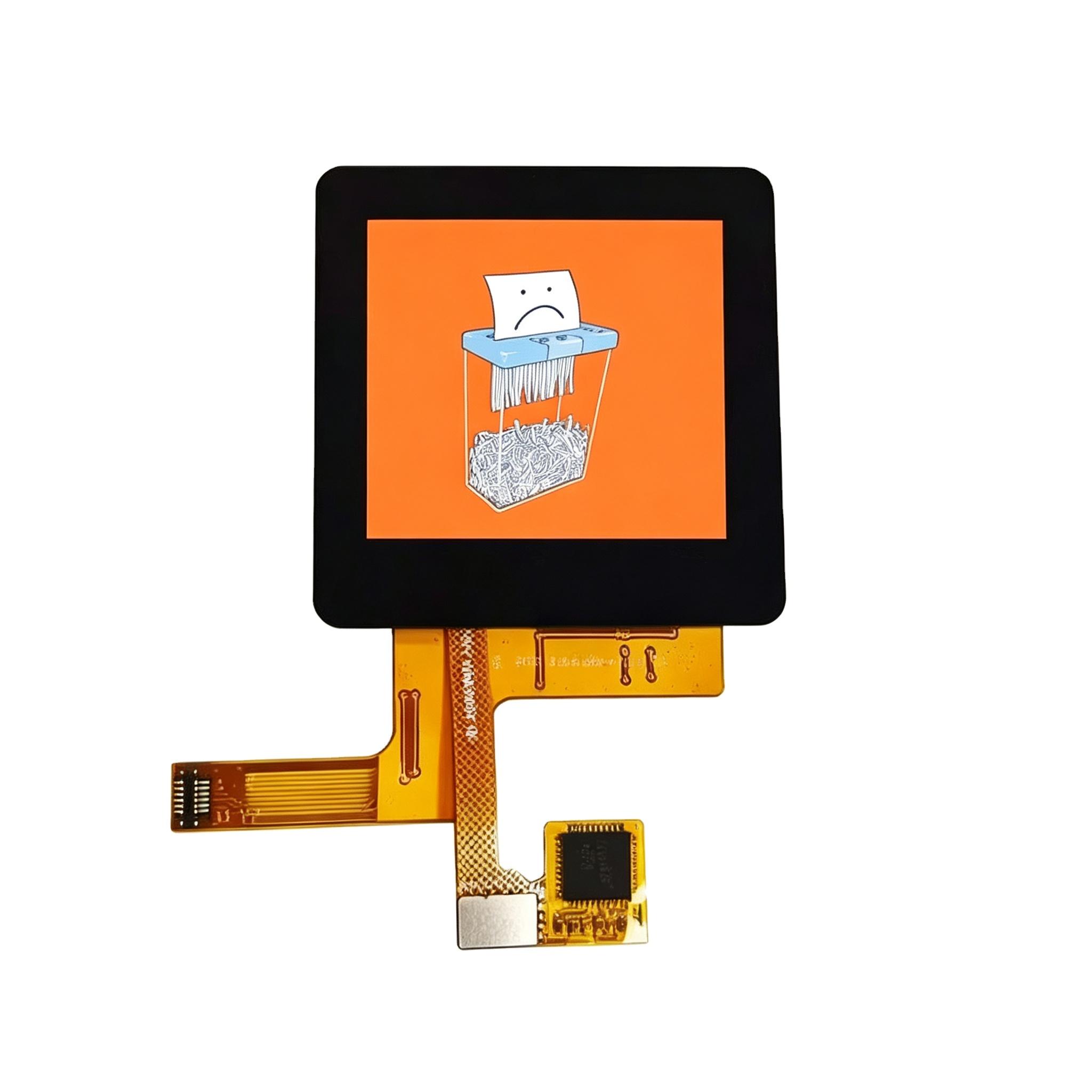 Customized 1.54 Inch Square IPS TFT LCD Capacitive Touch Panel 1.54 Inch 320x320 MIPI Interface Touchscreen for Smart Watch LCD YX15408ACT