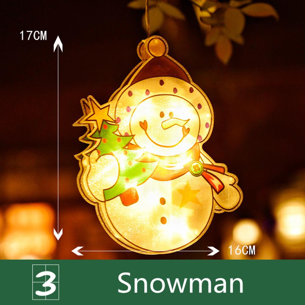 Christmas Window LED Silhouette Lights Festive Decoration Indoor (w/o Battery)
