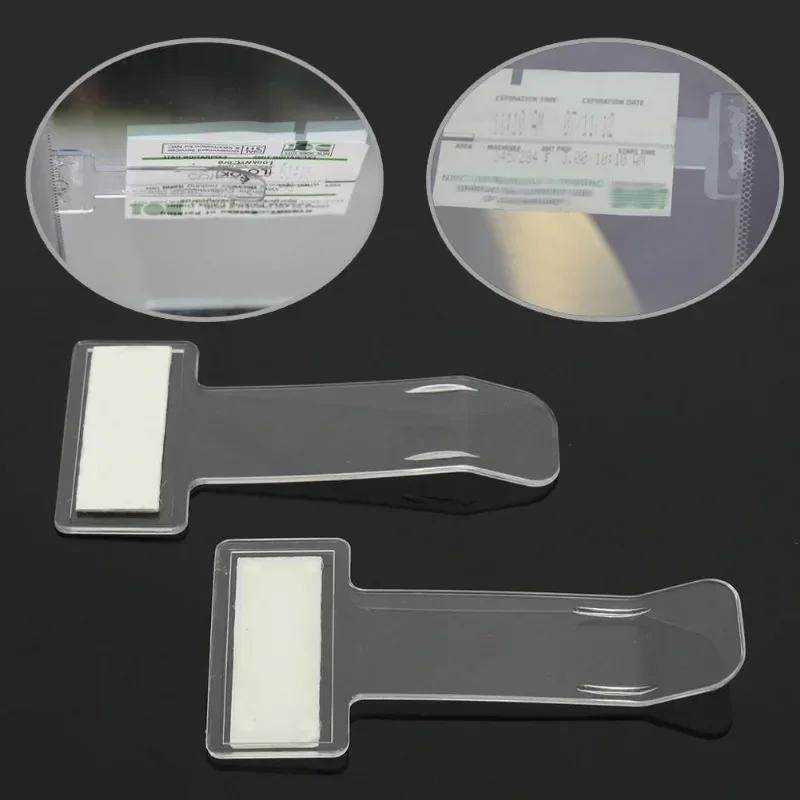 5pcs Car Styling Parking Ticket Clip Auto Fastener Card Bill Holder Organizer Windshield Stickers
