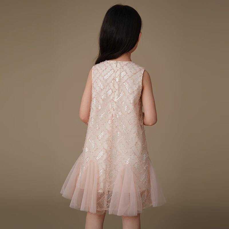 Hacikis Kids' Sweet Pink Fishtail Vest Dress