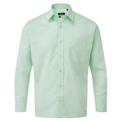 Premier Mens Poplin Long-Sleeved Shirt