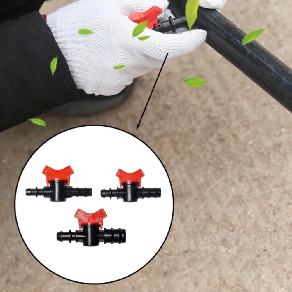 10Pcs Drip Irrigation Pipe Switch Valve 16/20/25mm Valve Ball Valve Connector Drip Hose For Drip Irrigation And Gardens Tools