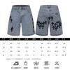 Vintage gewaschene Jeans-Shorts mit Metallakzenten Unisex Straight Fit Punk-Stil Baumwollmischung