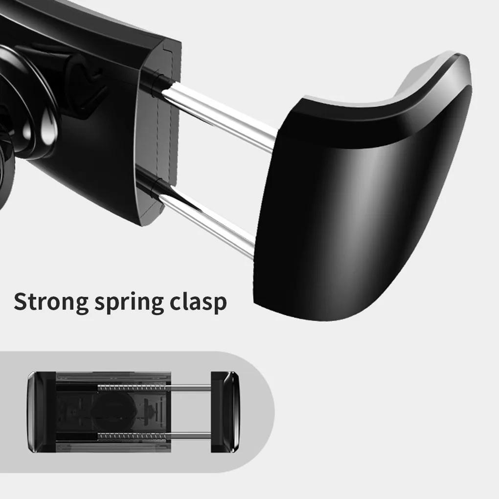Plastic Automotive Cellphone Holder Portable Rubber Lining 360 Degree Rotatable Stand Bracket for 3.5 to 6-inch Phones
