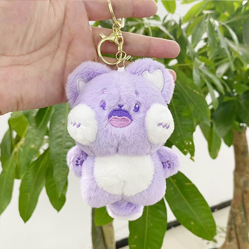 Plush Lovable Mini Cat Hanging Doll Keychain Perfect Companion For Bags And Key Accessories