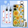 Protective Dirt-resistant Phone Case For Tecno Pova Neo3/LH6N Wrist Strap Phone Holder Oil Painting Anti-dust Silicone