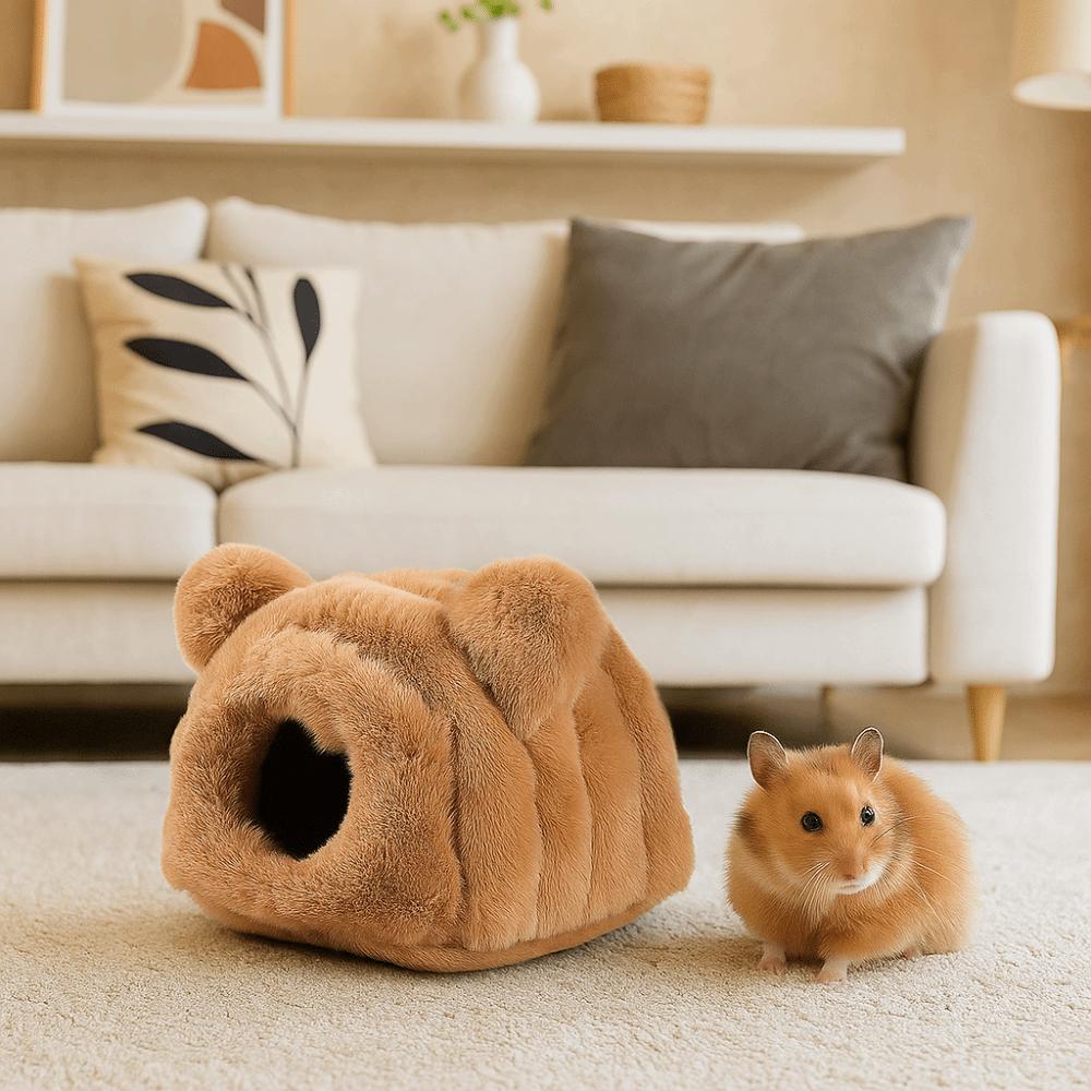 Warm Pet Sleeping Nest Thickened Breathable Guinea Pig House Soft Comfortable Hamster Hideout House for Hamster Sugar Glider