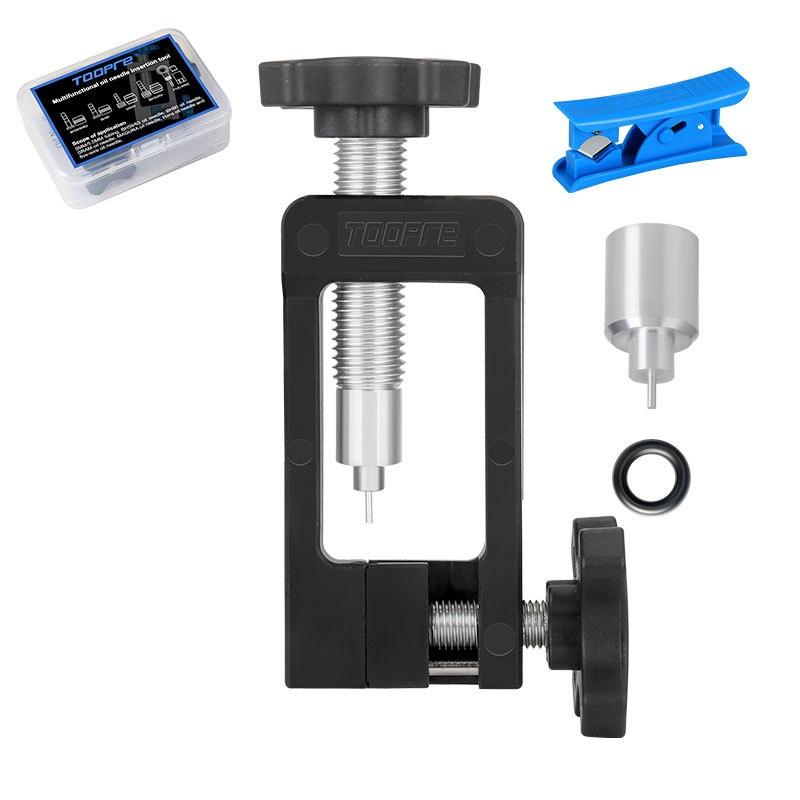 

TOOPRE Bike Oil Needle Insertion Tool Installation T Head Tubing Five-line Body Truncation Multifunction Bicycle Repair Tools YouZhen Nylon