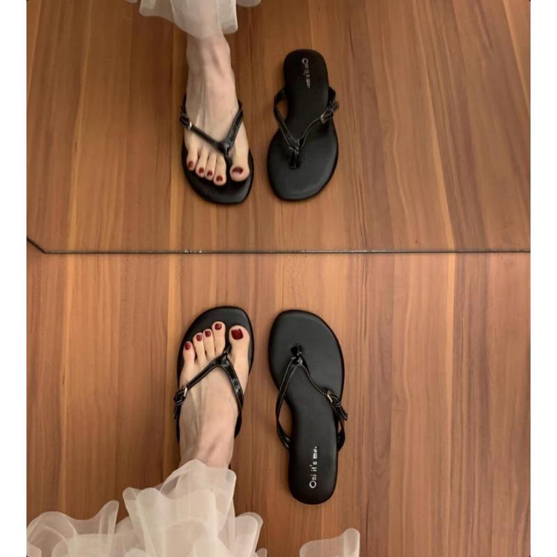 Fashion RED Gladiator Summer Clip Toe Slippers Women Summer Beach Flip Flop Outdoor Ladies Beach Vacation Outdoor Dress Slides Size35-42